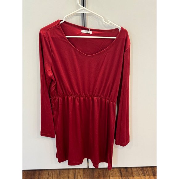 Meaneor Women's Long Bell Sleeve Round Neck Fit and Flare  Dresses - Picture 2 of 7